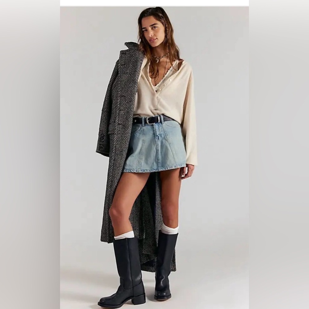 We The Free Hometown Denim Mini Skirt - Good Old Days. NWT